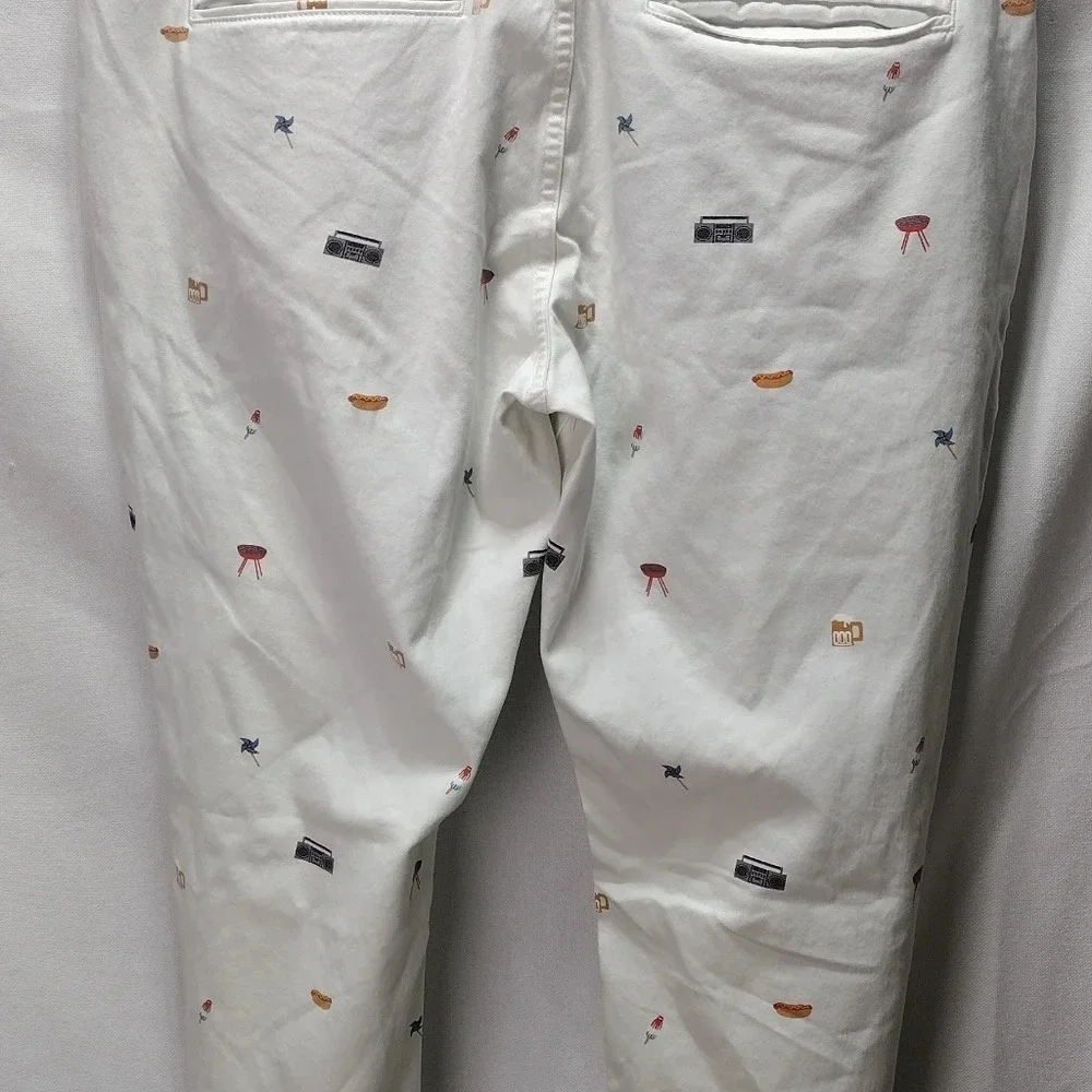 Mugsy Americanas Pants Mens Chino Slim Straight Cotton Stretch BBQ  Sz 40x30